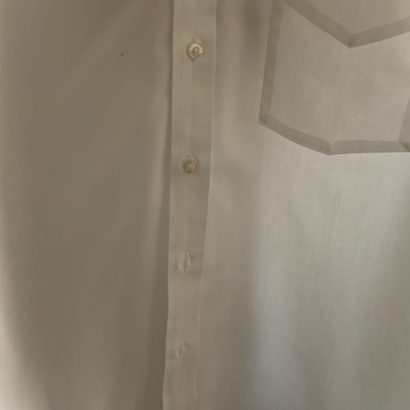 🦋🦋 Stafford Men’s Long Sleeve White Shirt (17) - Picture 8 of 8
